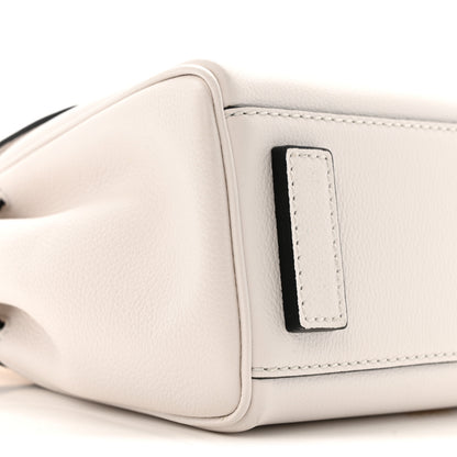 Versace Grained Calfskin Small La Medusa Top Handle Bag Optical White 8 of 12
