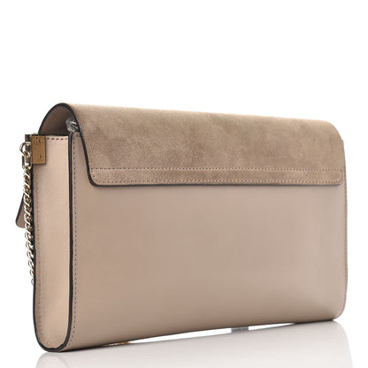 Chloe Suede Calfskin Faye Clutch Motty Grey 3 of 9