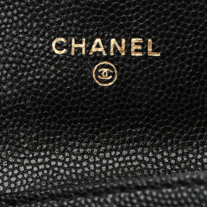 Chanel Caviar Quilted Boy Flap Card Holder Black 6 of 9