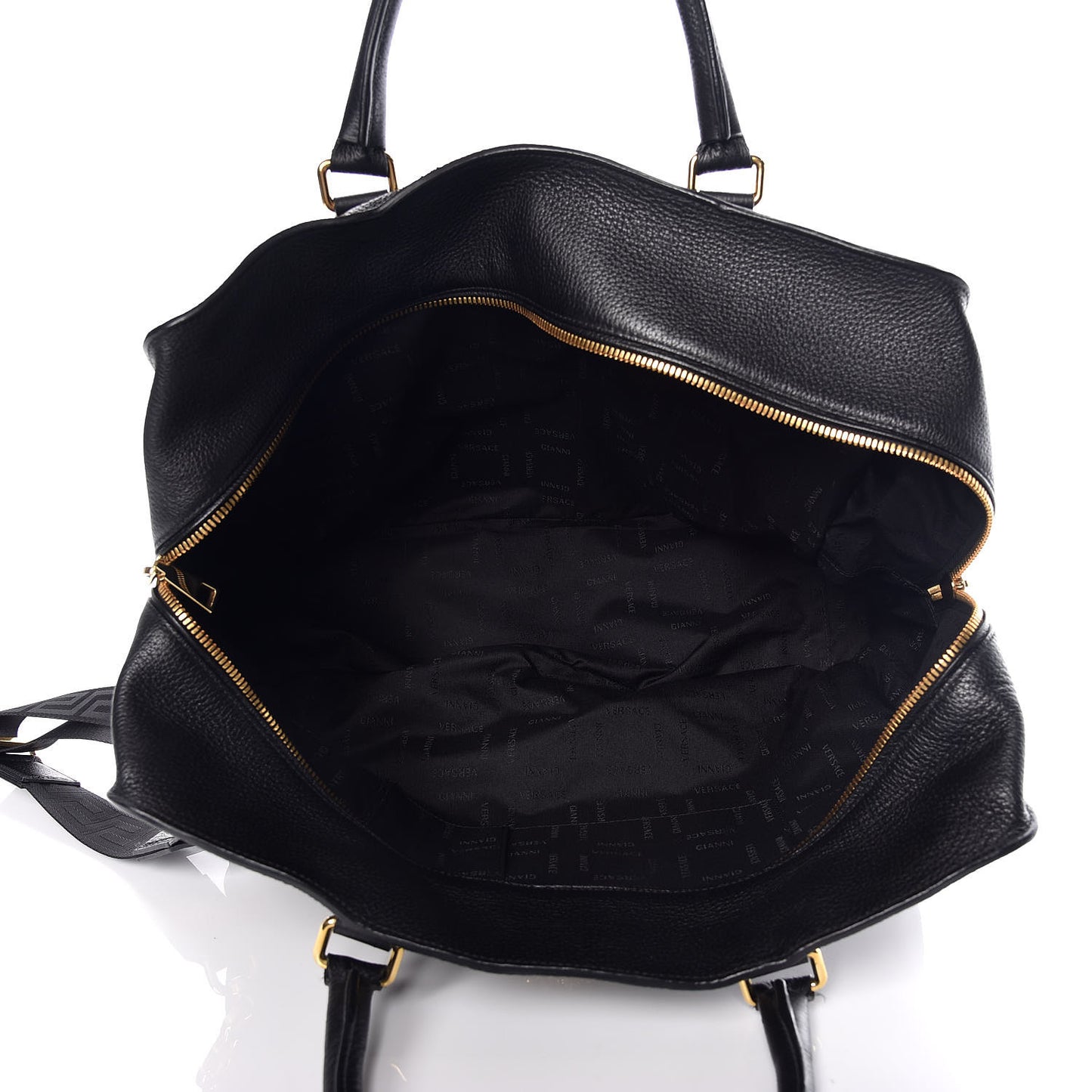 Calfskin Palazzo Holdall Bag Black