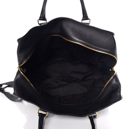 Versace Calfskin Palazzo Holdall Bag Black 6 of 13