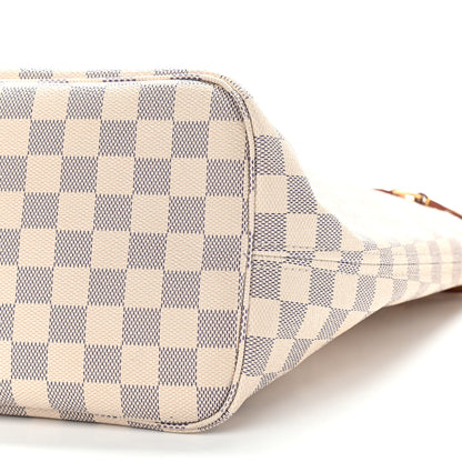 Louis Vuitton Damier Azur Neo Neverfull MM Rose Ballerine 12 of 12