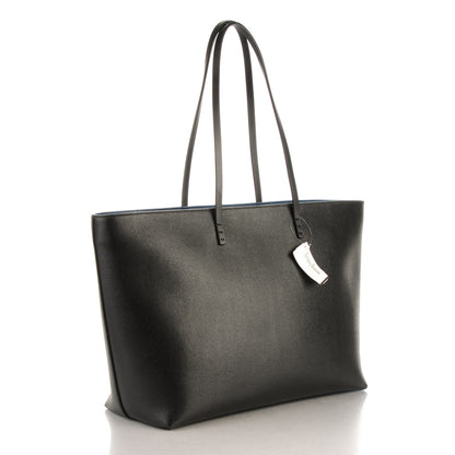 Fendi Vitello Elite Cuoio Monster Buggies Medium Roll Tote Black Multicolor Blue Cobalto 3 of 8