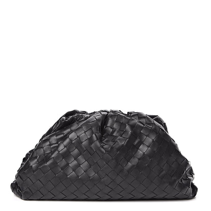 Bottega Veneta Nappa Maxi Intreccio The Pouch Oversized Clutch Black 1 of 10