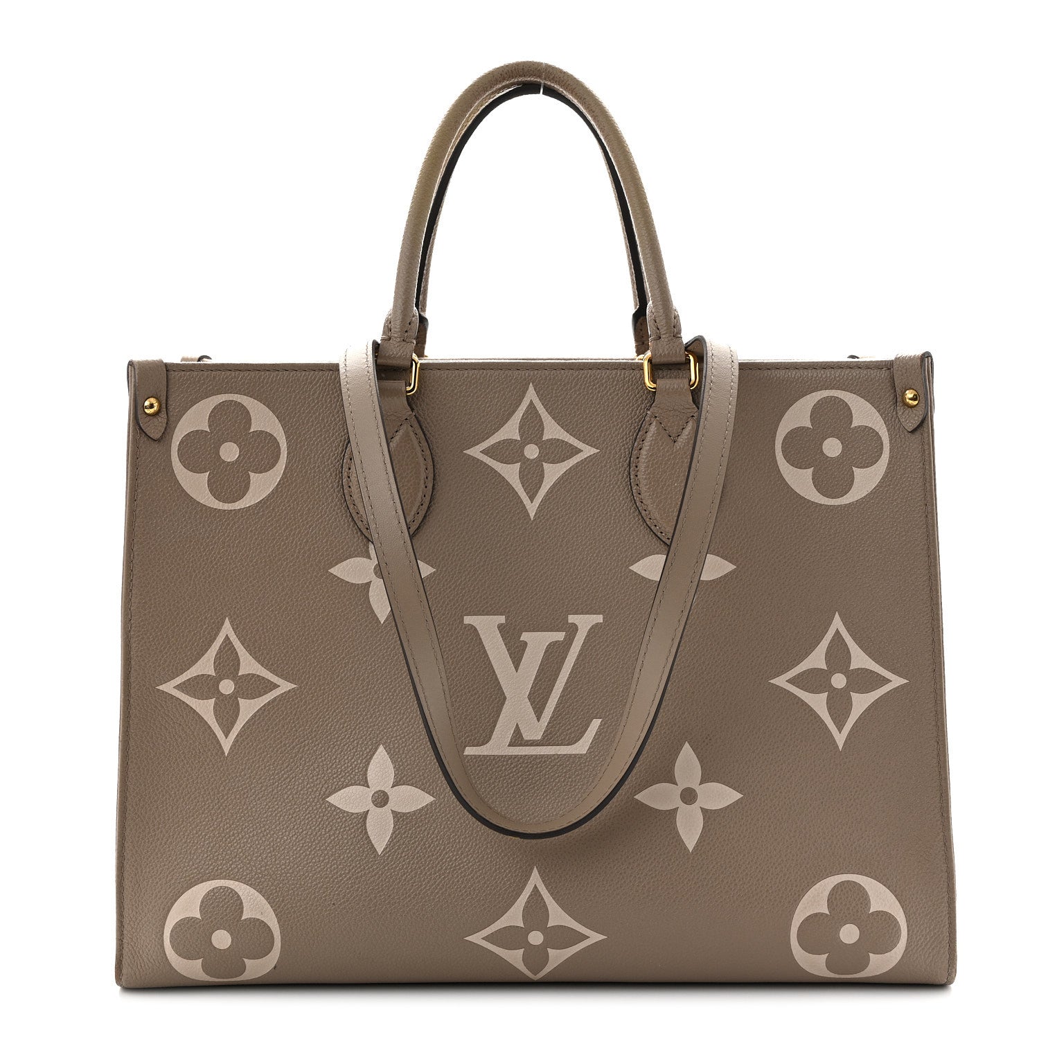 Louis Vuitton Empreinte Monogram Giant Onthego MM Tourterelle Creme 1 of 13