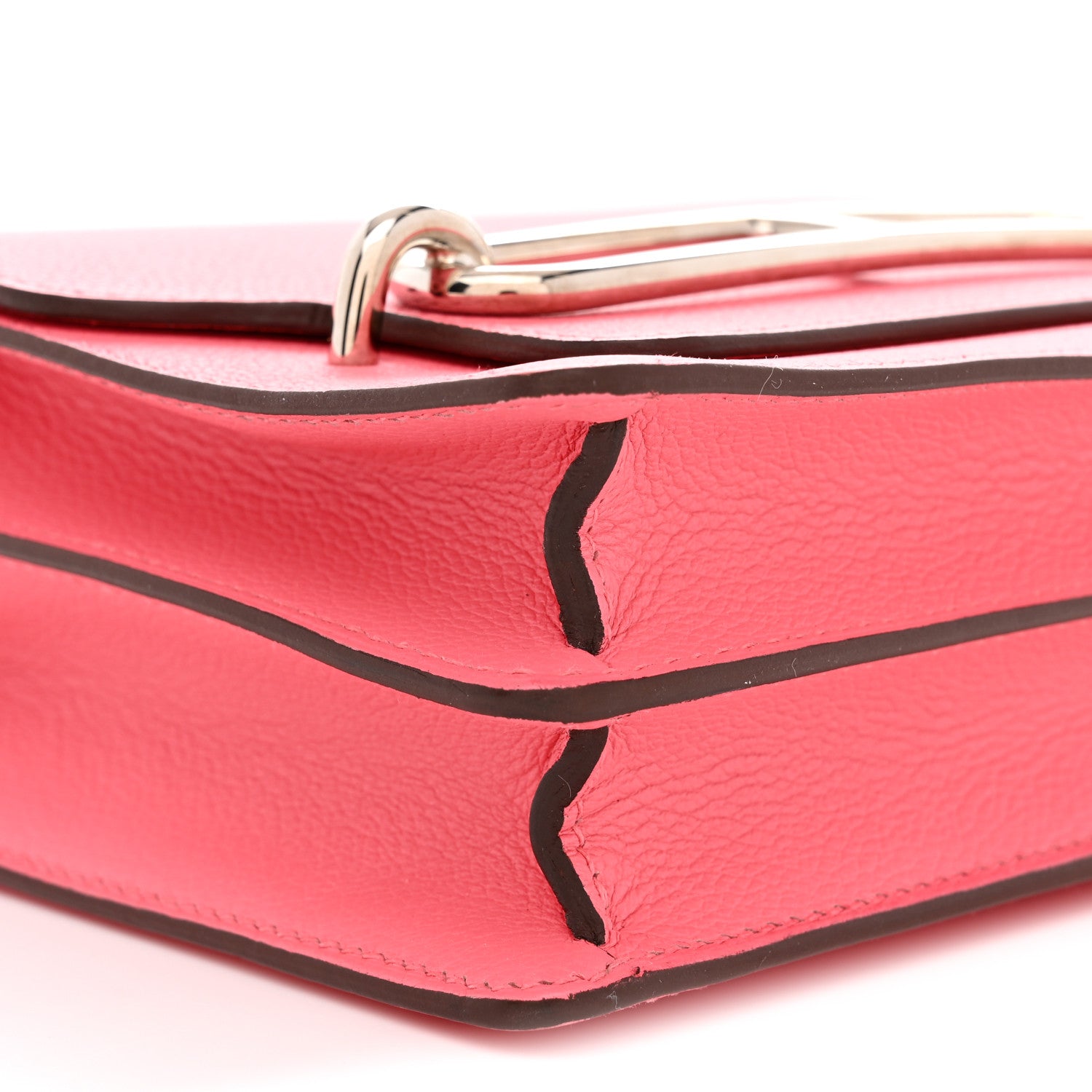 Hermes Evercolor Mini Sac Roulis Rose Azalee 9 of 11