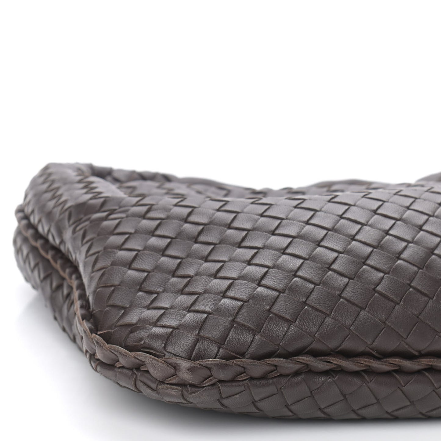 Nappa Intrecciato Medium Veneta Hobo Ebano