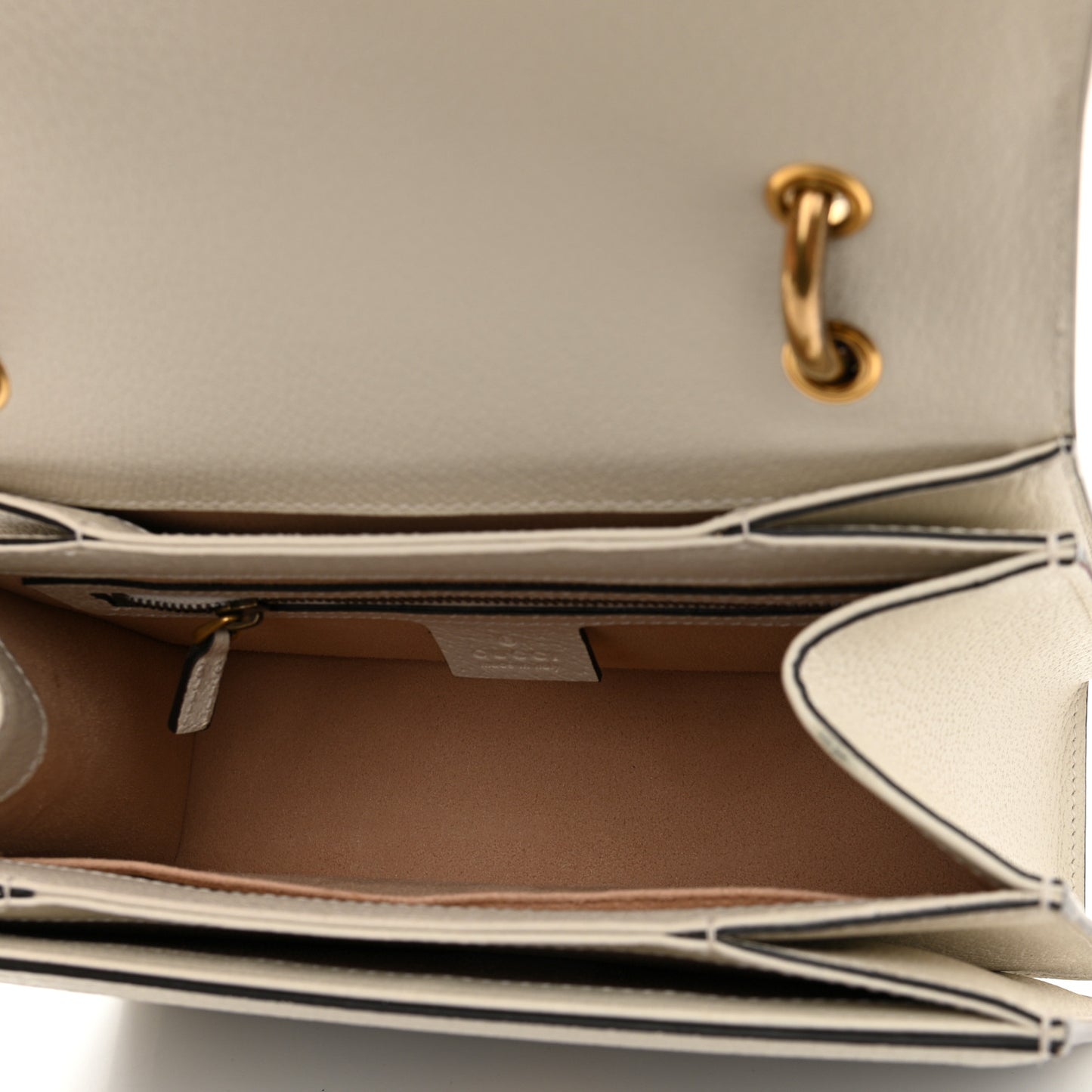 GG Supreme Monogram Small Queen Margaret Top Handle Bag White