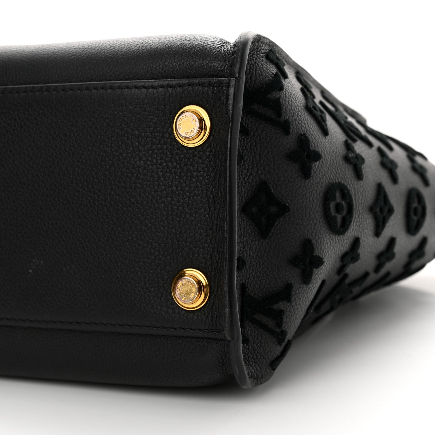Louis Vuitton Calfskin Monogram Tufting On My Side Black 9 of 14