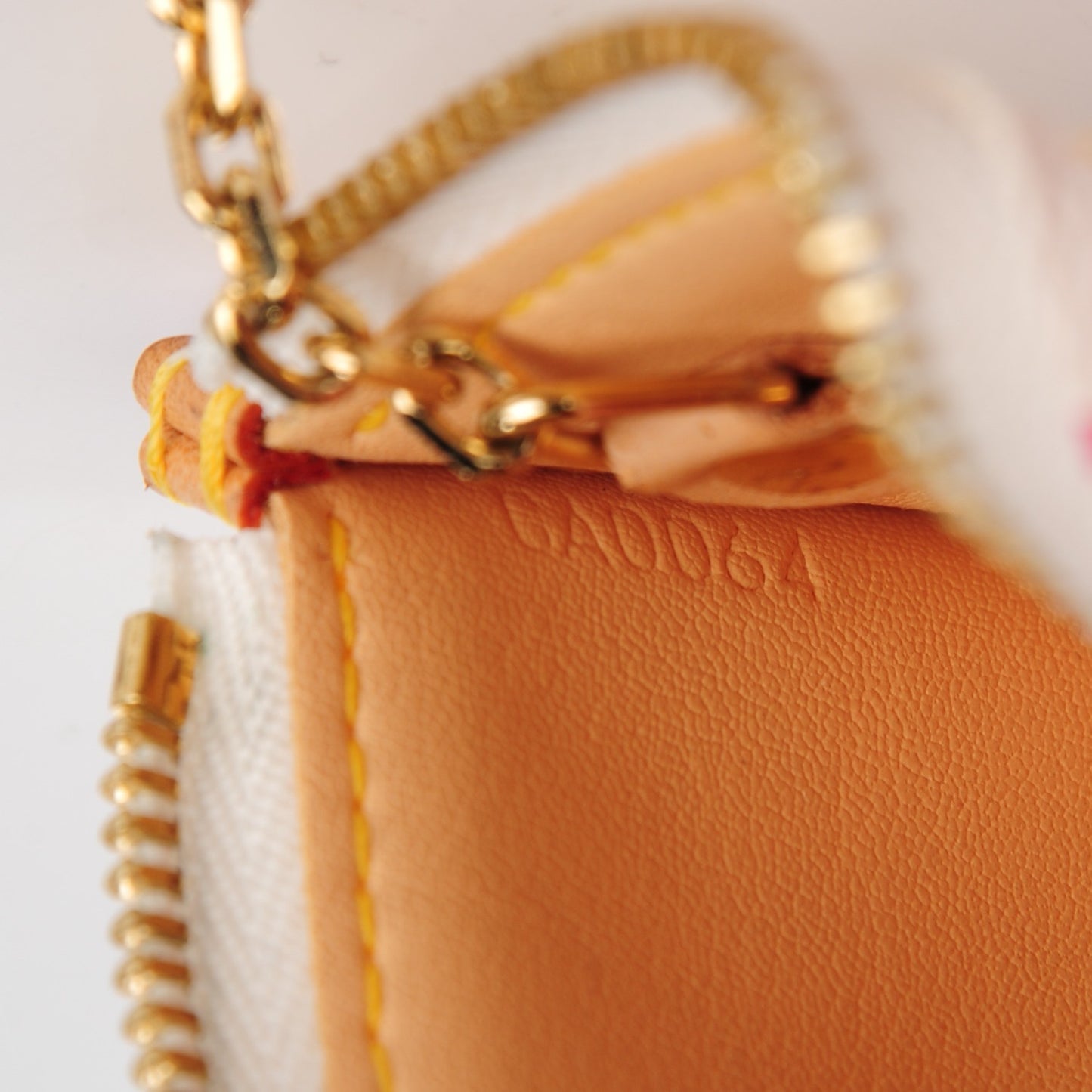 Monogram Multicolor Key Pouch White