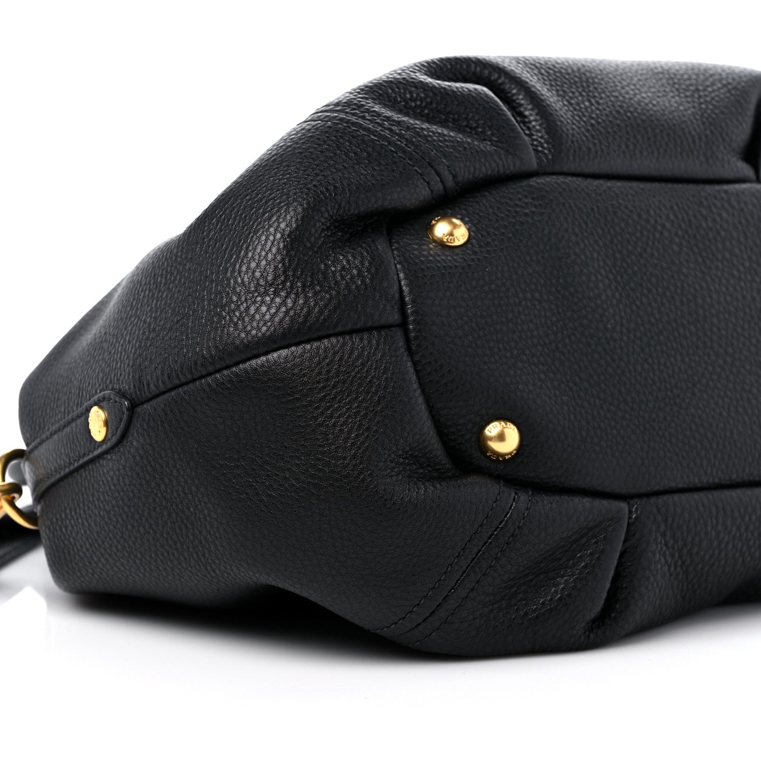 Prada Vitello Daino Shoulder Bag Black 6 of 9