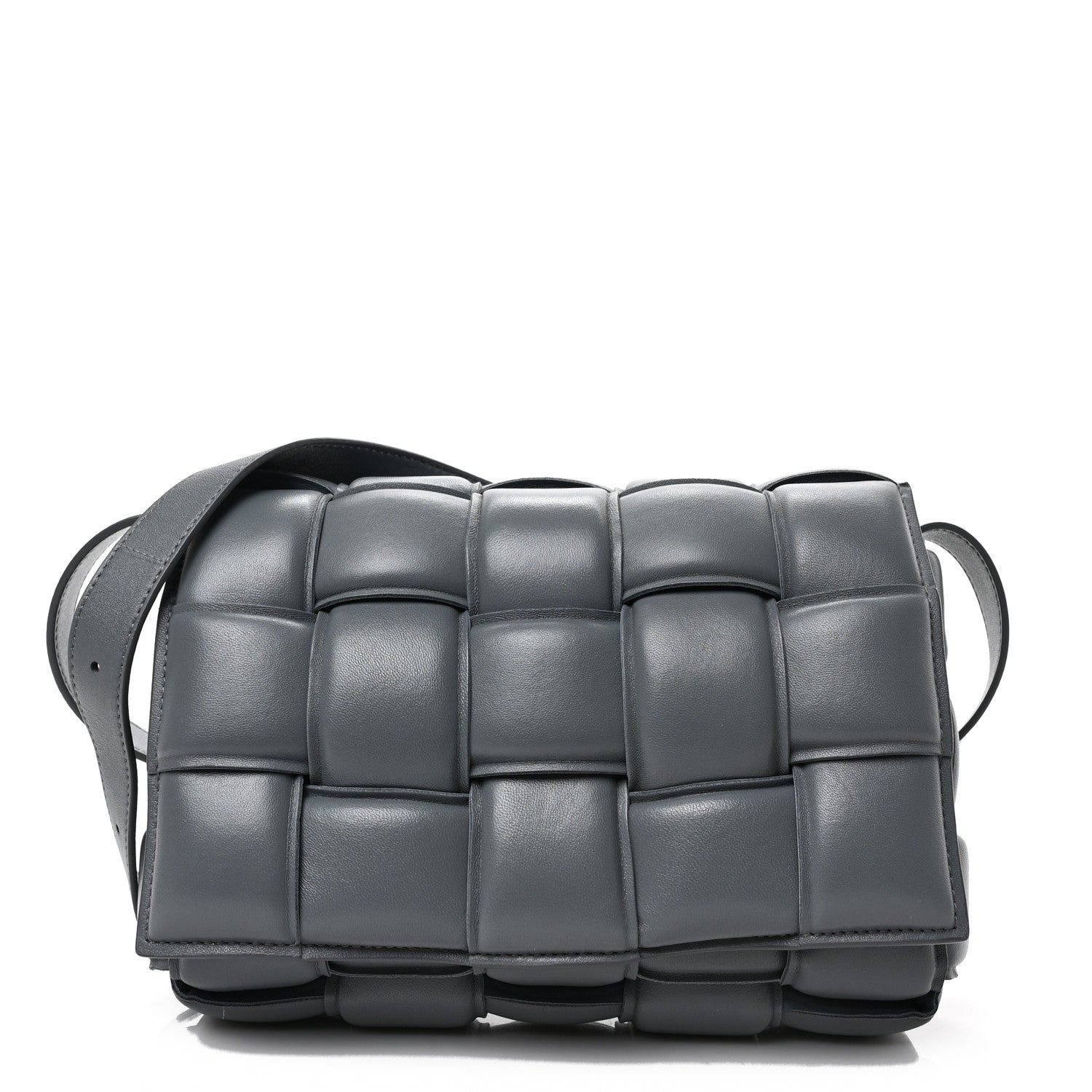 Bottega Veneta Nappa Maxi Intreccio Padded Cassette Crossbody Bag Thunder 1 of 8