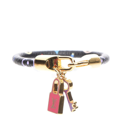 Louis Vuitton Monogram Multicolor Luck It Bracelet 17 Black 4 of 4