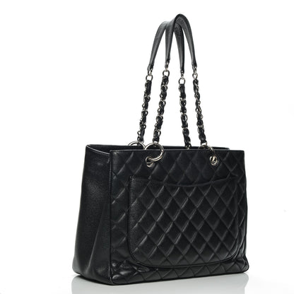 Chanel Caviar Quilted Grand Shopping Tote GST Black 3 of 10