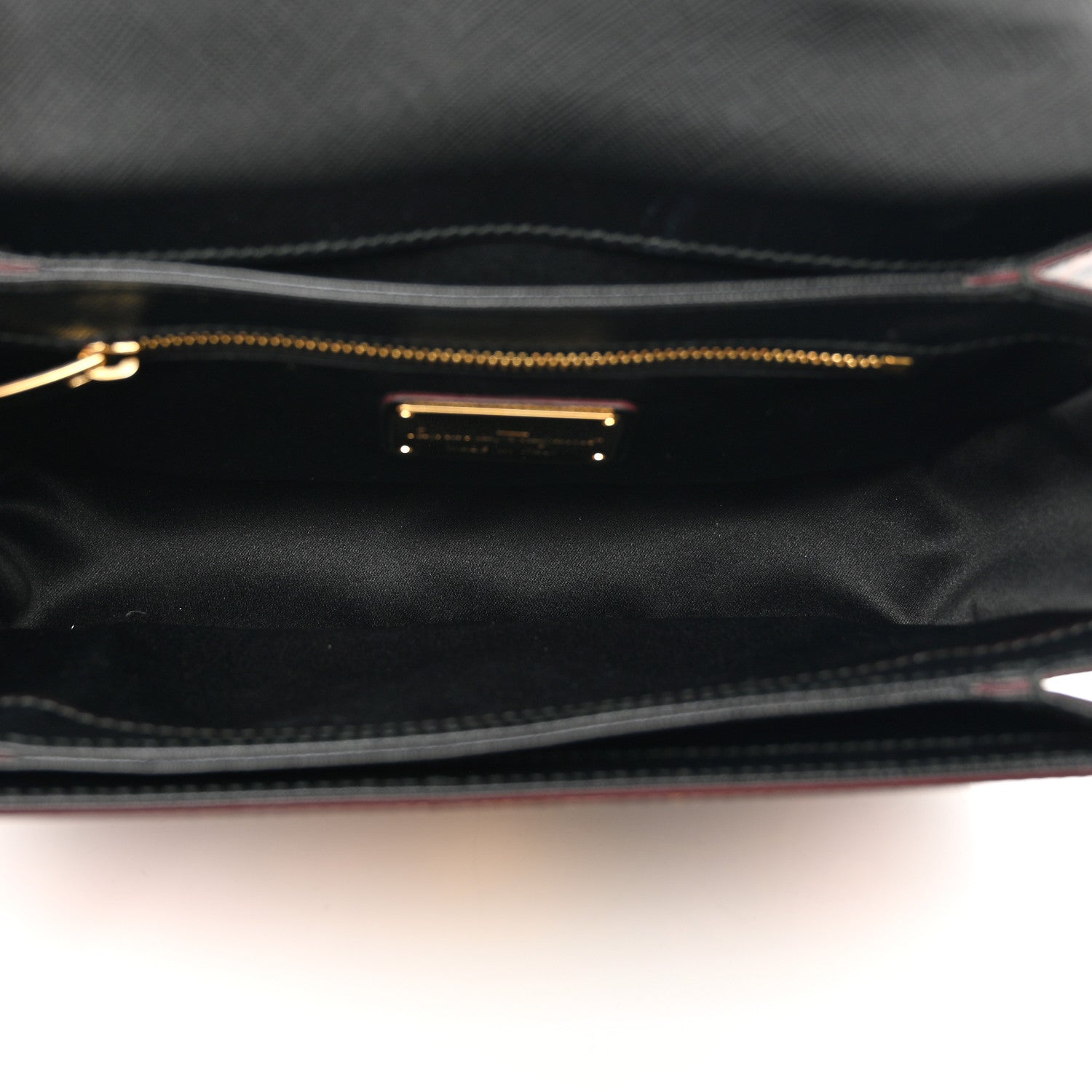 Salvatore Ferragamo Hammered Calfskin Floral Printed Seila Top Handle Crossbody Bag Black Multicolor 5 of 10