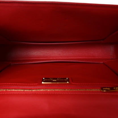 Salvatore Ferragamo Printed Calfskin Ginny Shoulder Bag Red 5 of 9