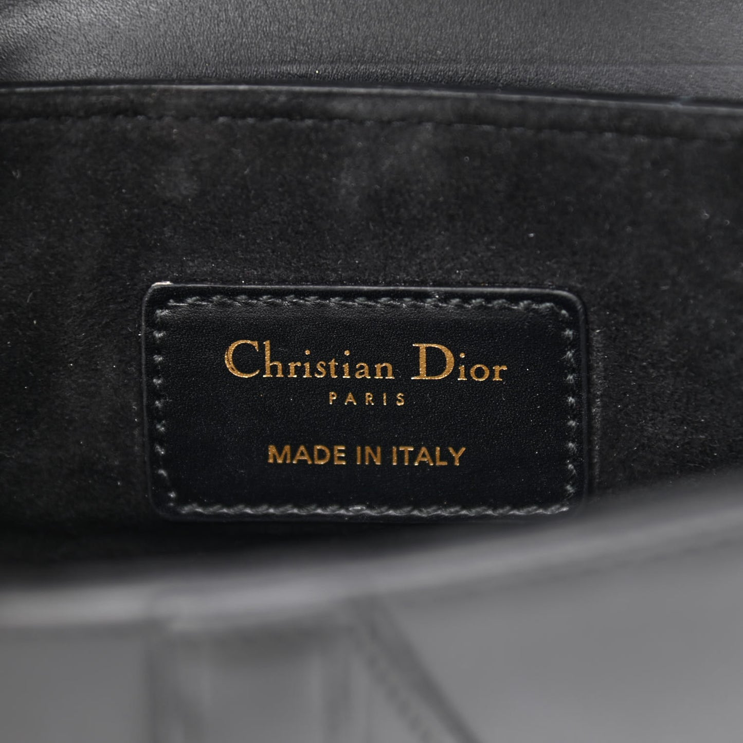 Calfskin Mini Saddle Bag Black