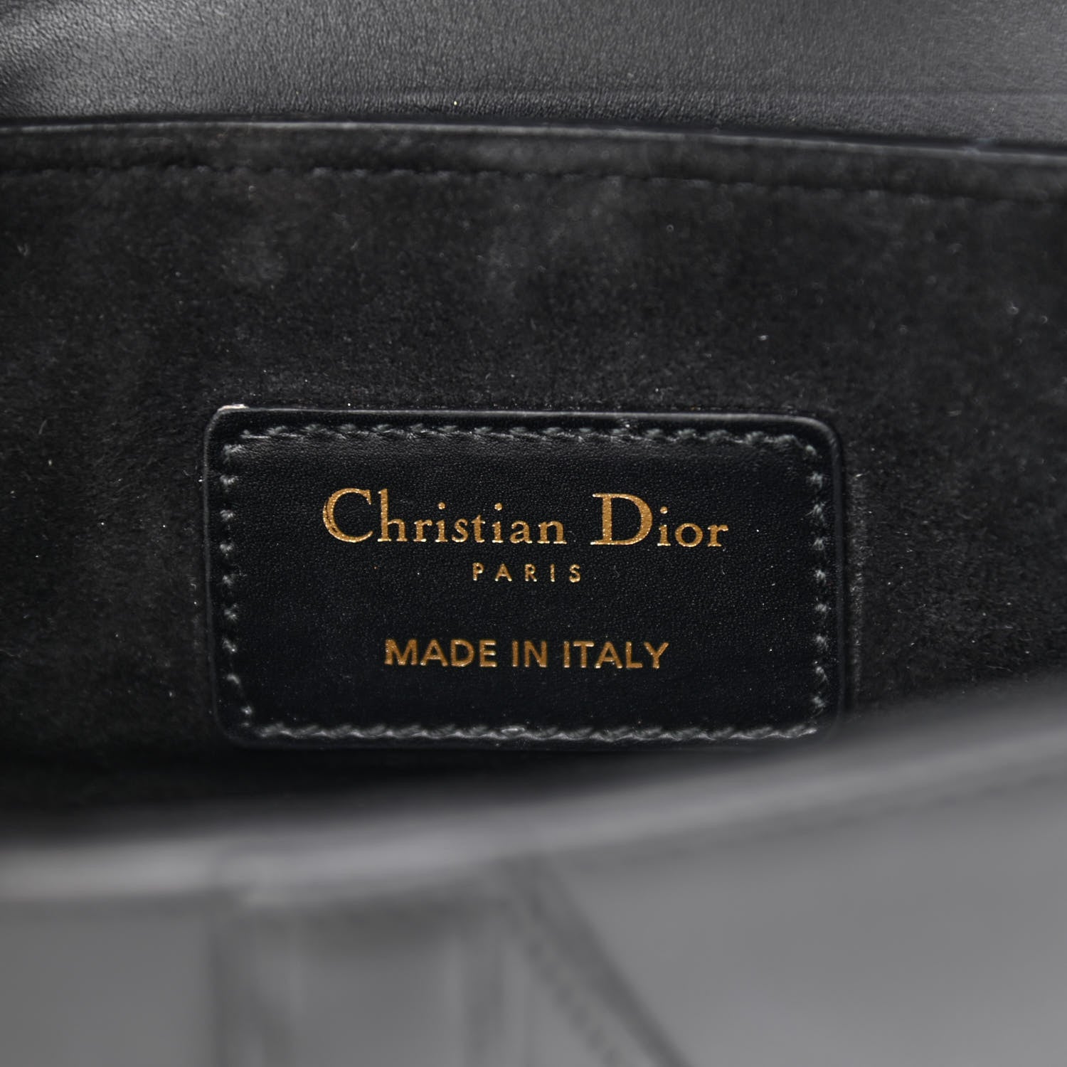 Christian Dior Calfskin Mini Saddle Bag Black 6 of 12