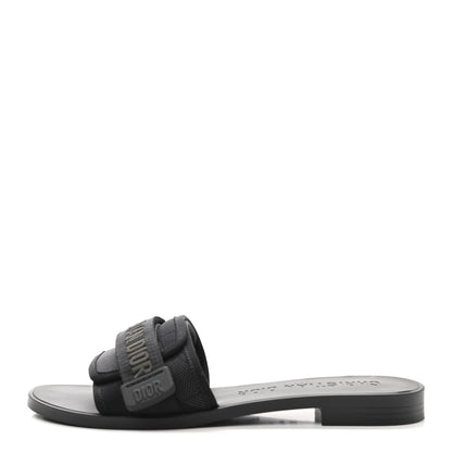 Christian Dior Technical Stretch Fabric Camouflage Dio(r)evolution Slide Sandals 36 Black Military 1 of 8
