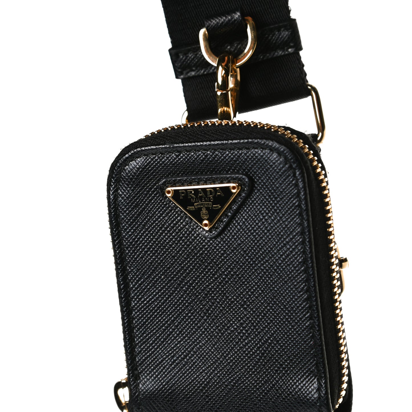 Saffiano Lux Re-Edition 2005 Shoulder Bag Black