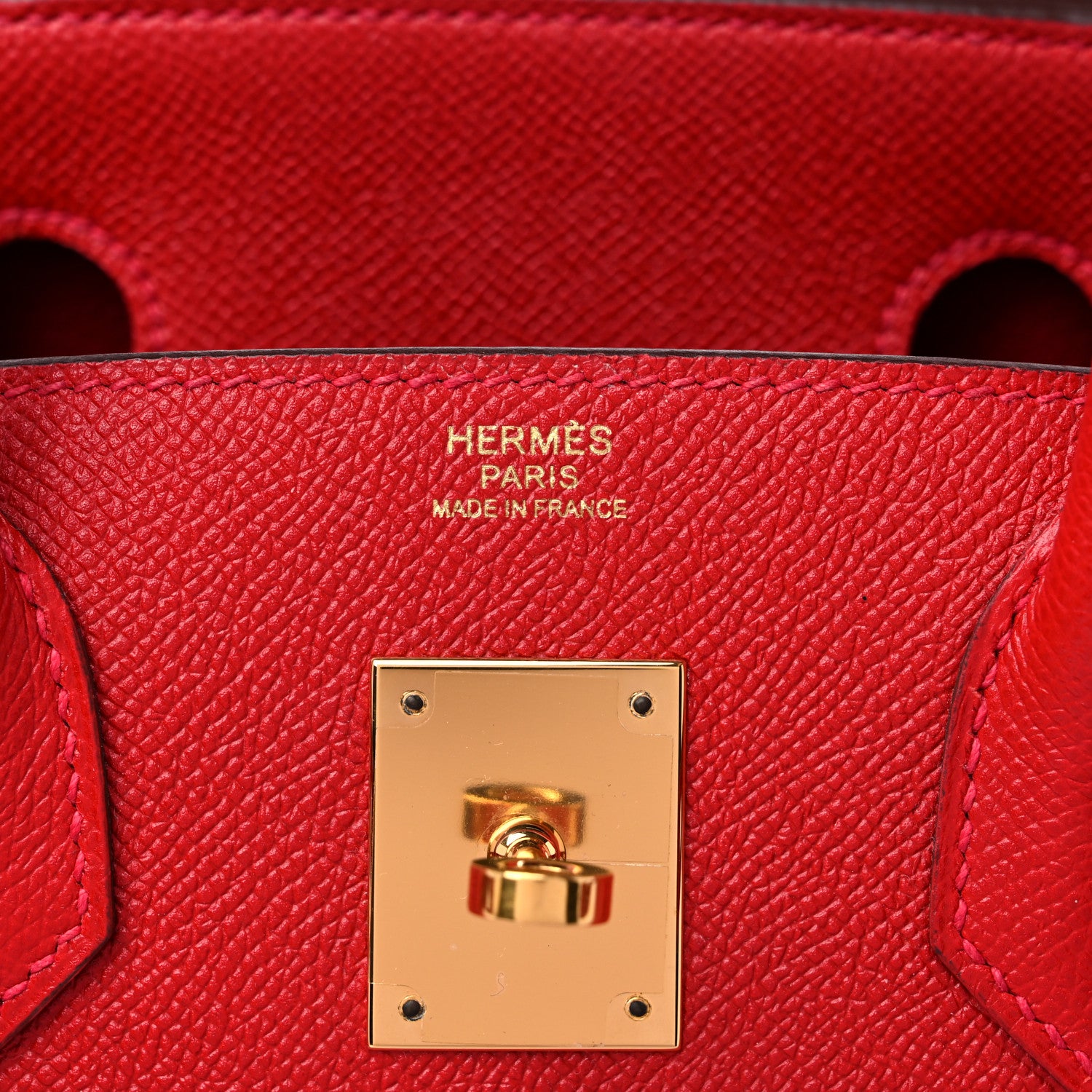 Hermes Epsom Birkin 30 Rouge Casaque 6 of 12