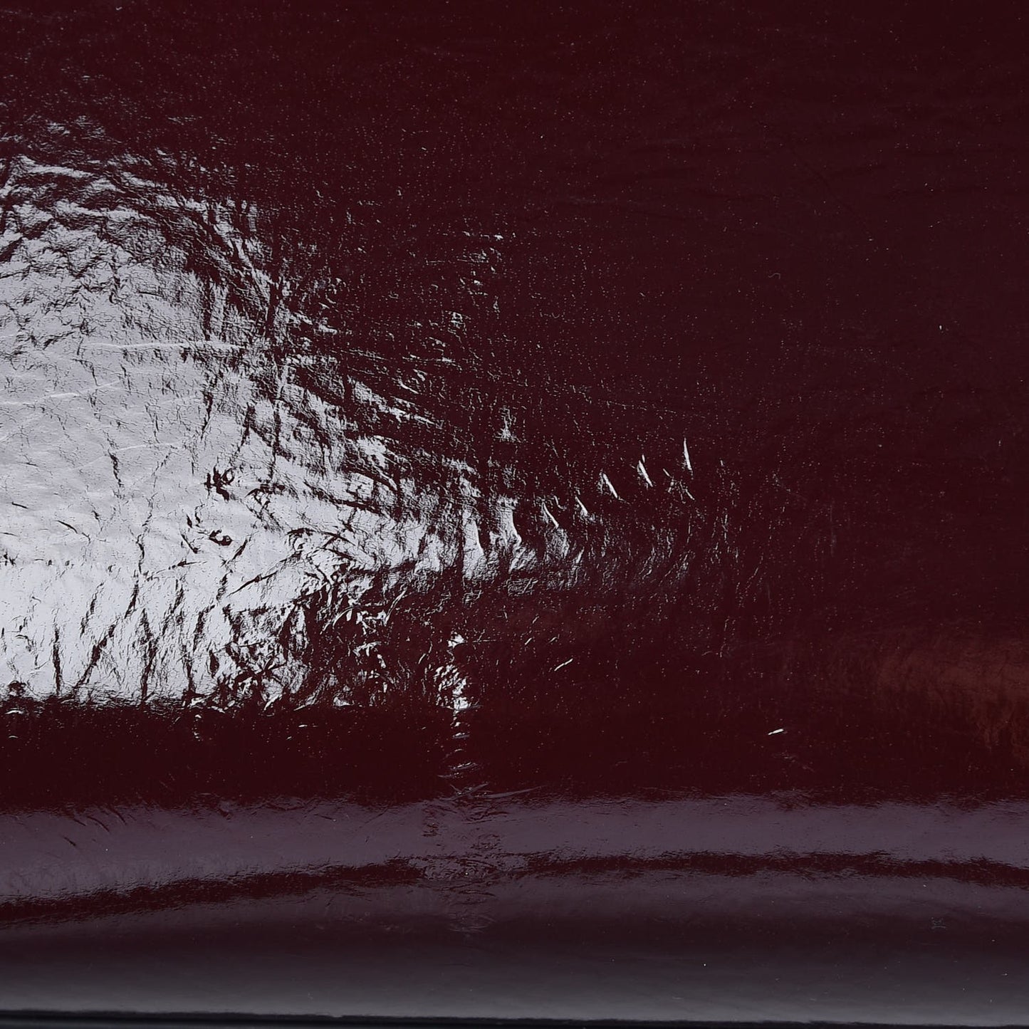 Crinkled Patent Calfskin Small Antigona Aubergine