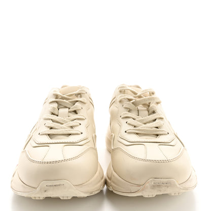 Gucci Calfskin Logo Womens Rhyton Sneakers 38 Ivory 3 of 15