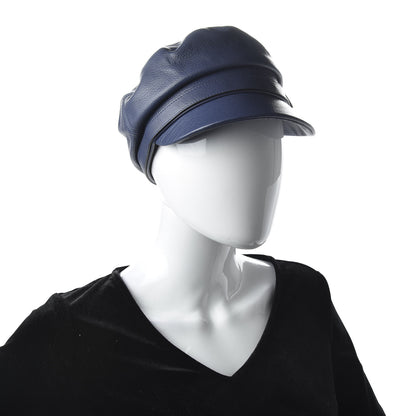 Gucci Calfskin Cellarius Hat XS Washed Indigo 2 of 7