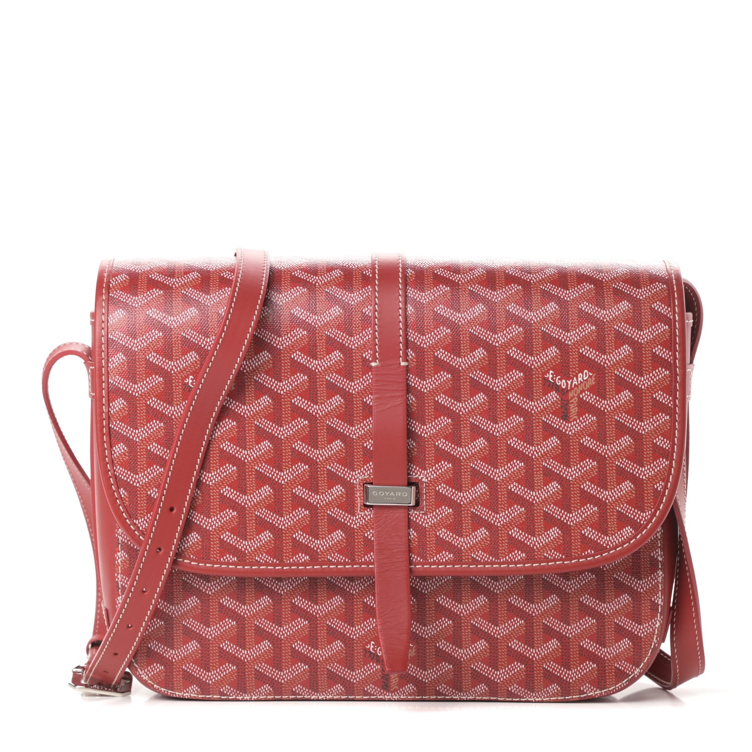 Goyard Goyardine Belvedere II MM Messenger Bag Red 1 of 10