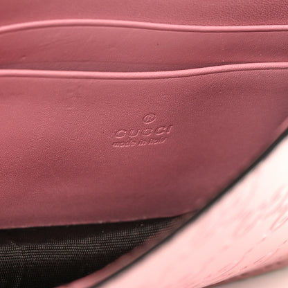 Gucci Guccissima Icon Chain Wallet Carmine Rose 6 of 17