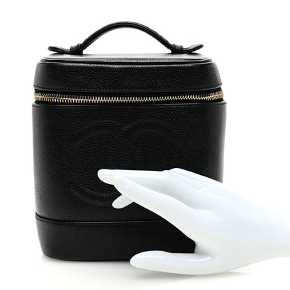 Chanel Caviar Vanity Cosmetic Case Black 2 of 7