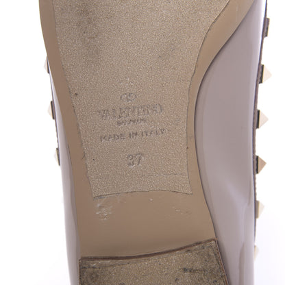 Valentino Garavani Patent Rockstud Ballerina Flats 37 Poudre 8 of 12