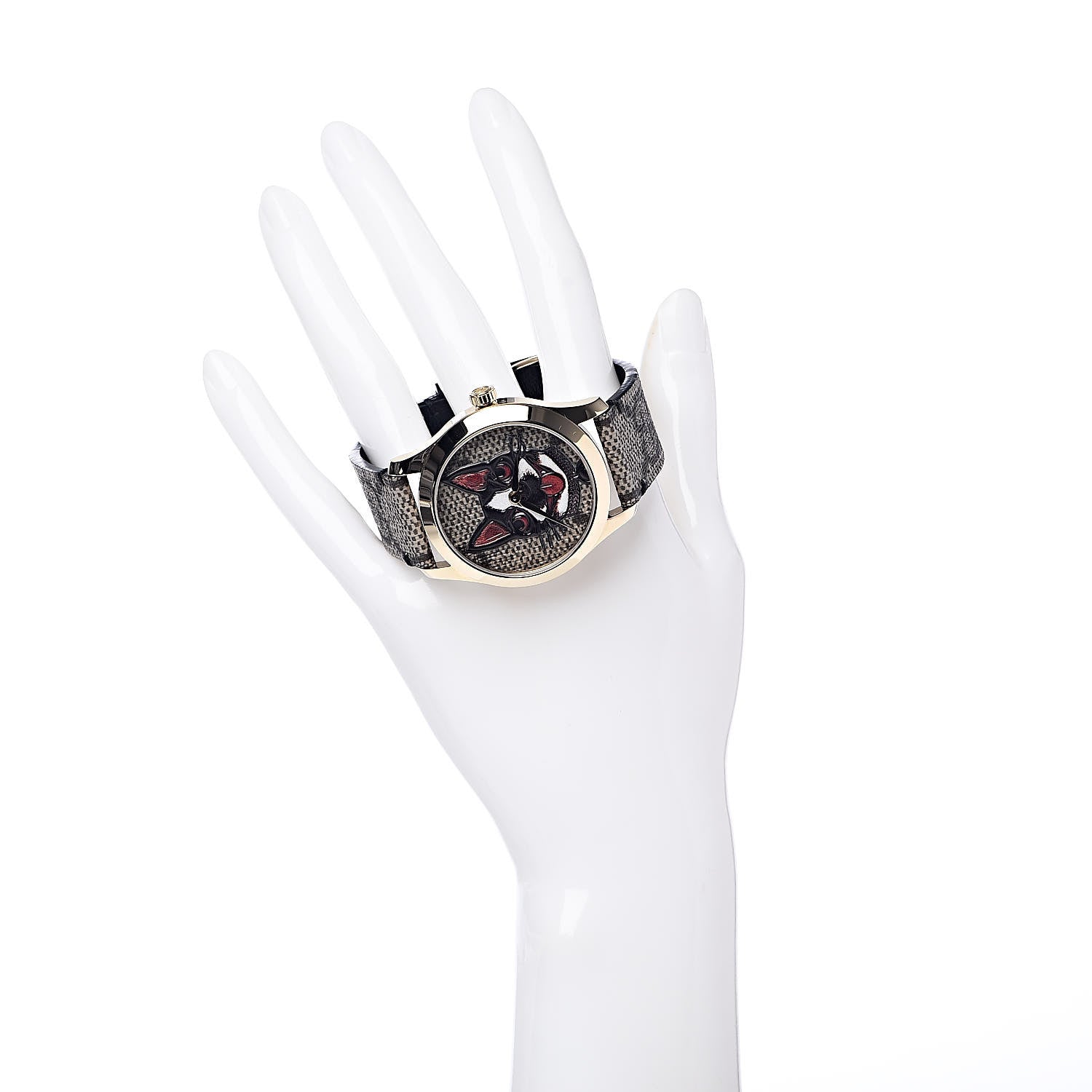 Gucci Stainless Steel Canvas 38mm G-Timeless GG Supreme Bosco Quartz Watch Brown 2 of 7
