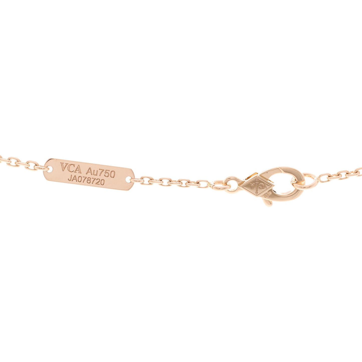 18K Rose Gold Mother of Pearl "Edition Ginza" Magic Alhambra Pendant Necklace