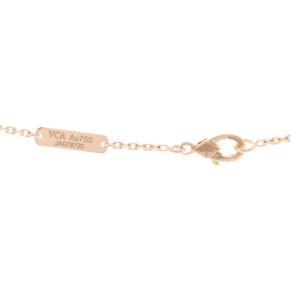 Van Cleef & Arpels 18K Rose Gold Mother of Pearl "Edition Ginza" Magic Alhambra Pendant Necklace 4 of 5