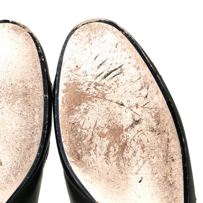 Gucci Goatskin Bee Star Embroidered Womens Princetown Slippers 38.5 Black 8 of 10