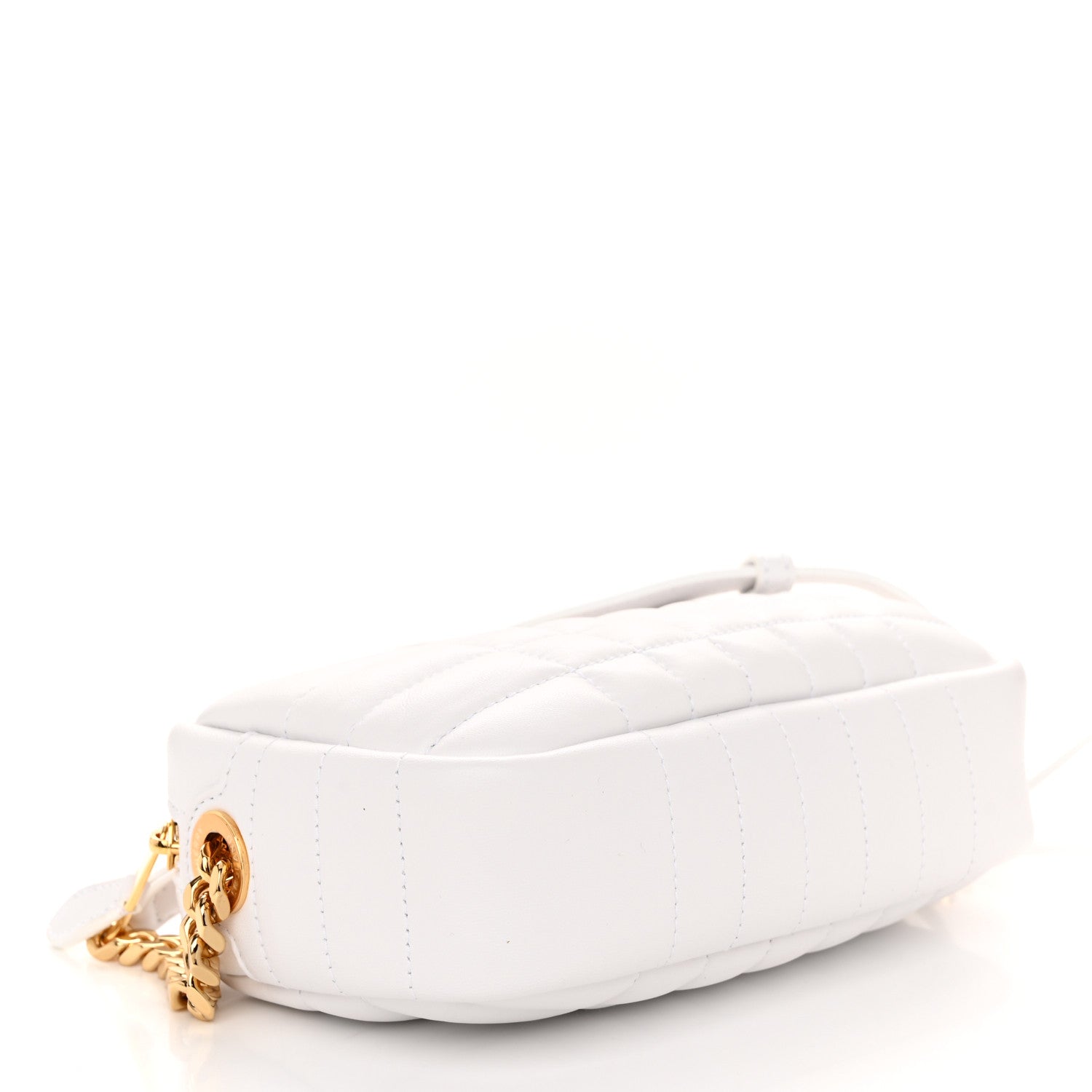 Burberry Lambskin Quilted Mini Lola Camera Bag White 4 of 10