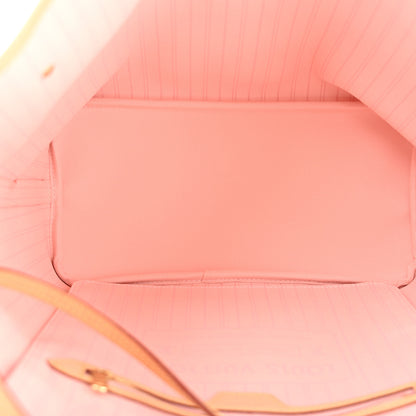 Louis Vuitton Damier Azur Neo Neverfull MM Rose Ballerine 5 of 12