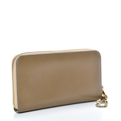 Chloe Metallic Calfskin Zip Around Wallet Gold 2 of 13