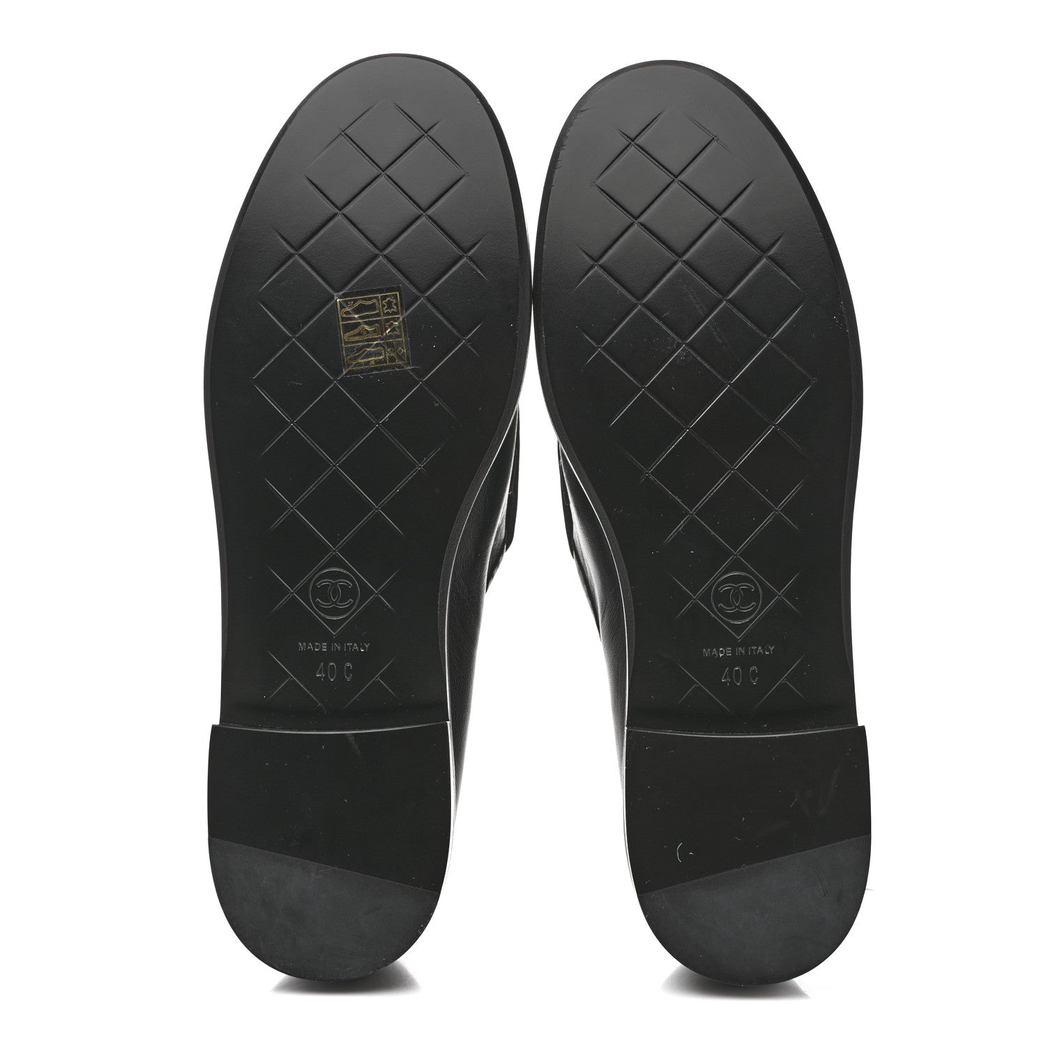 Chanel Lambskin Quilted CC Turnlock Loafers 40 Black 6 of 9