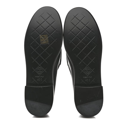 Chanel Lambskin Quilted CC Turnlock Loafers 40 Black 6 of 9