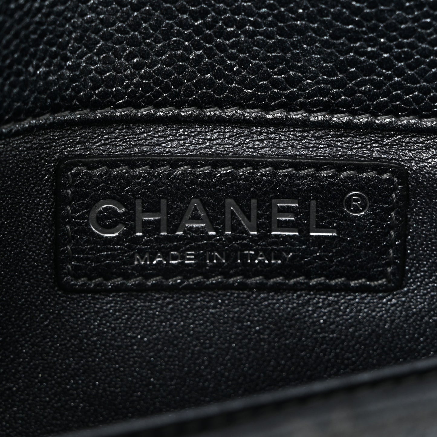 Metallic Caviar Quilted Extra Mini Flap Dark Grey