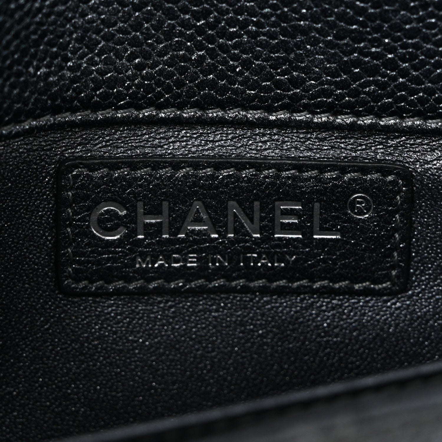 Chanel Metallic Caviar Quilted Extra Mini Flap Dark Grey 6 of 11