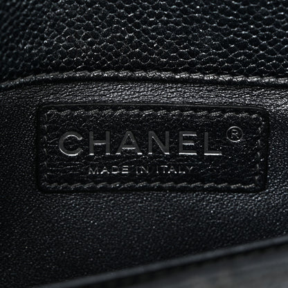 Chanel Metallic Caviar Quilted Extra Mini Flap Dark Grey 6 of 11