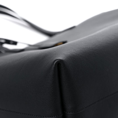 Saint Laurent Calfskin Large Shopping Tote Black 9 of 18