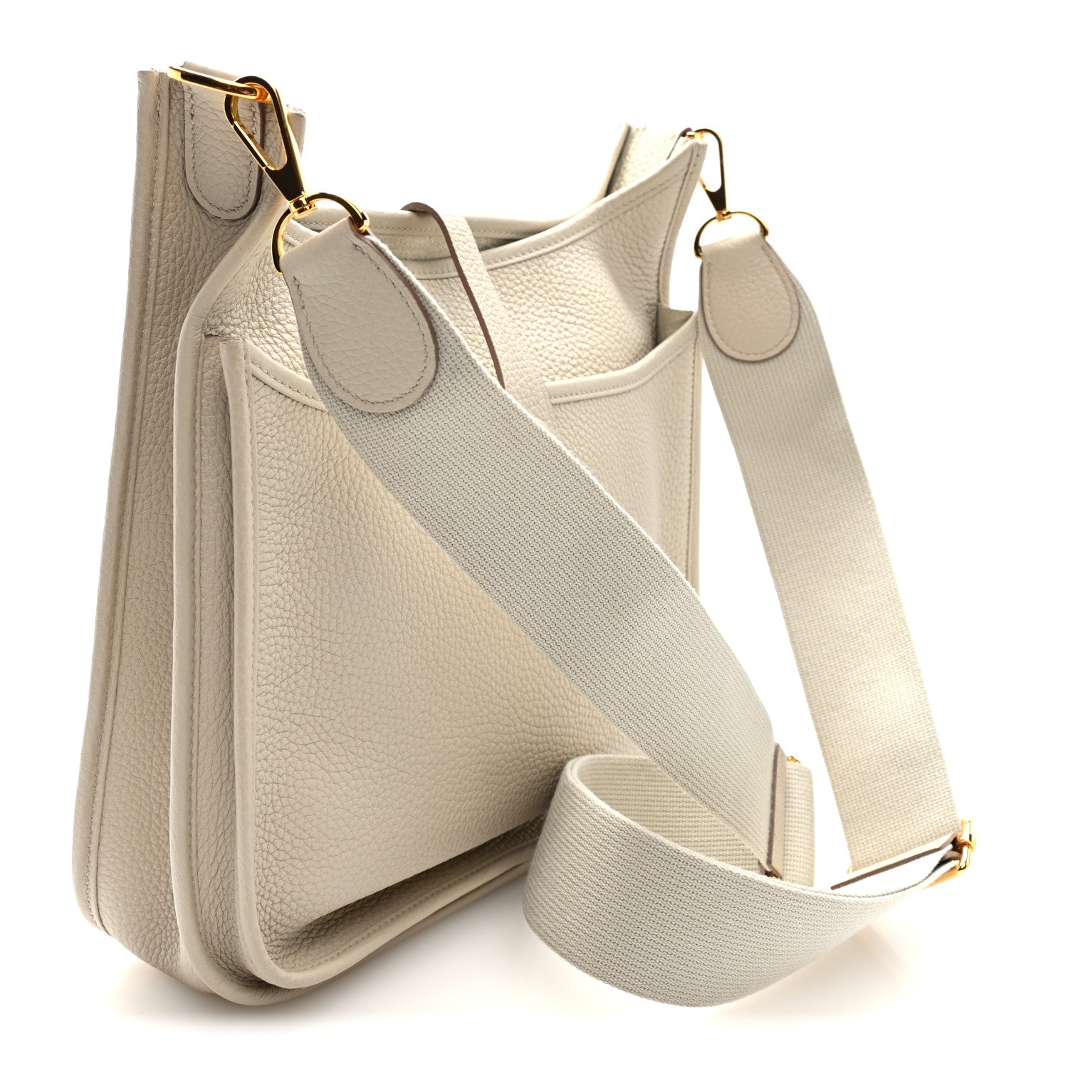 Hermes Taurillon Clemence EVELYNE III PM Beton 3 of 10