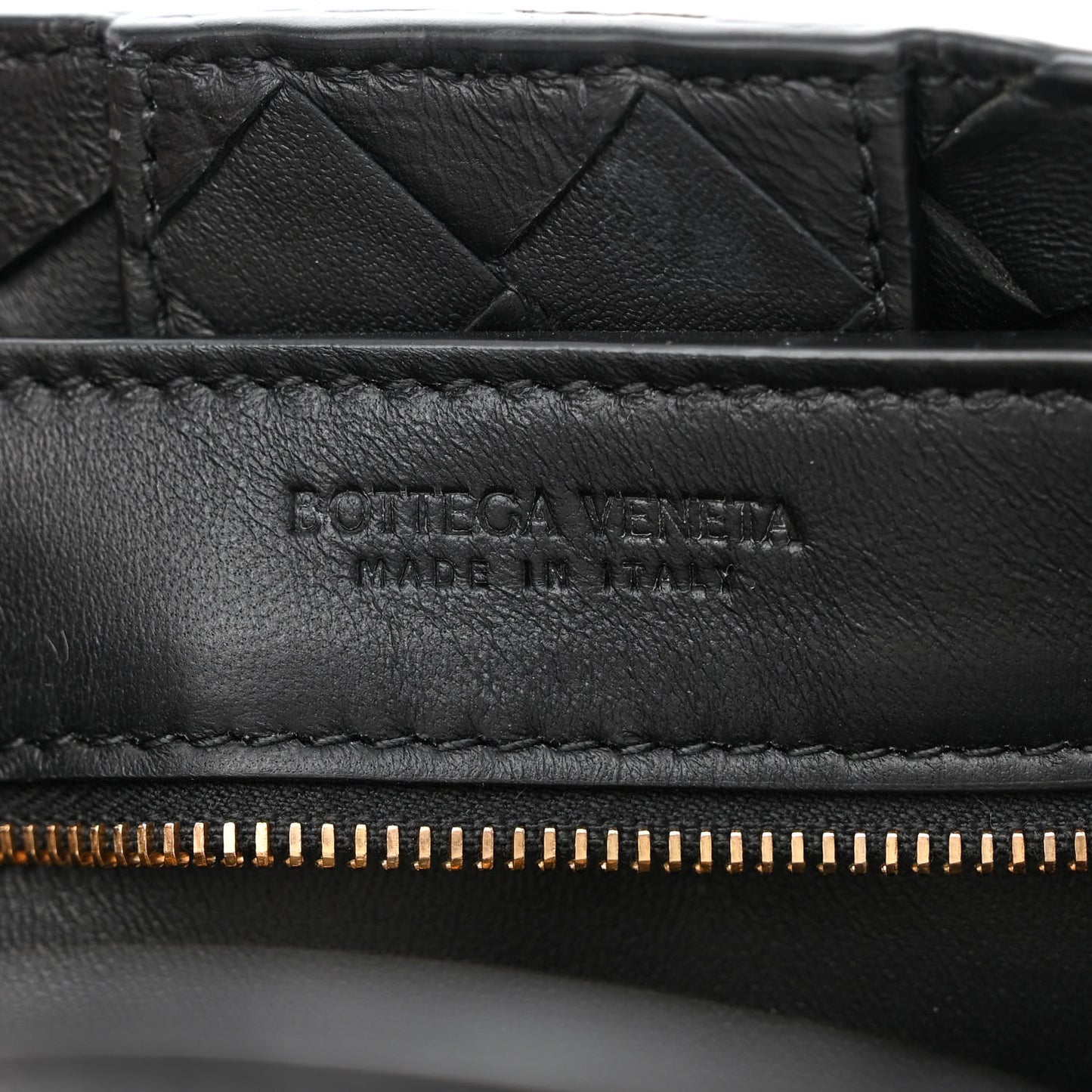 Nappa Intrecciato Small Andiamo Shoulder Bag Black