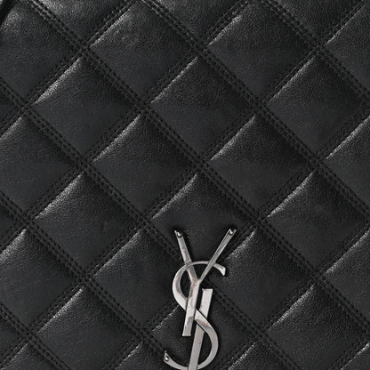 Saint Laurent Lambskin Quilted Mini Becky Chain Bag Black 8 of 10