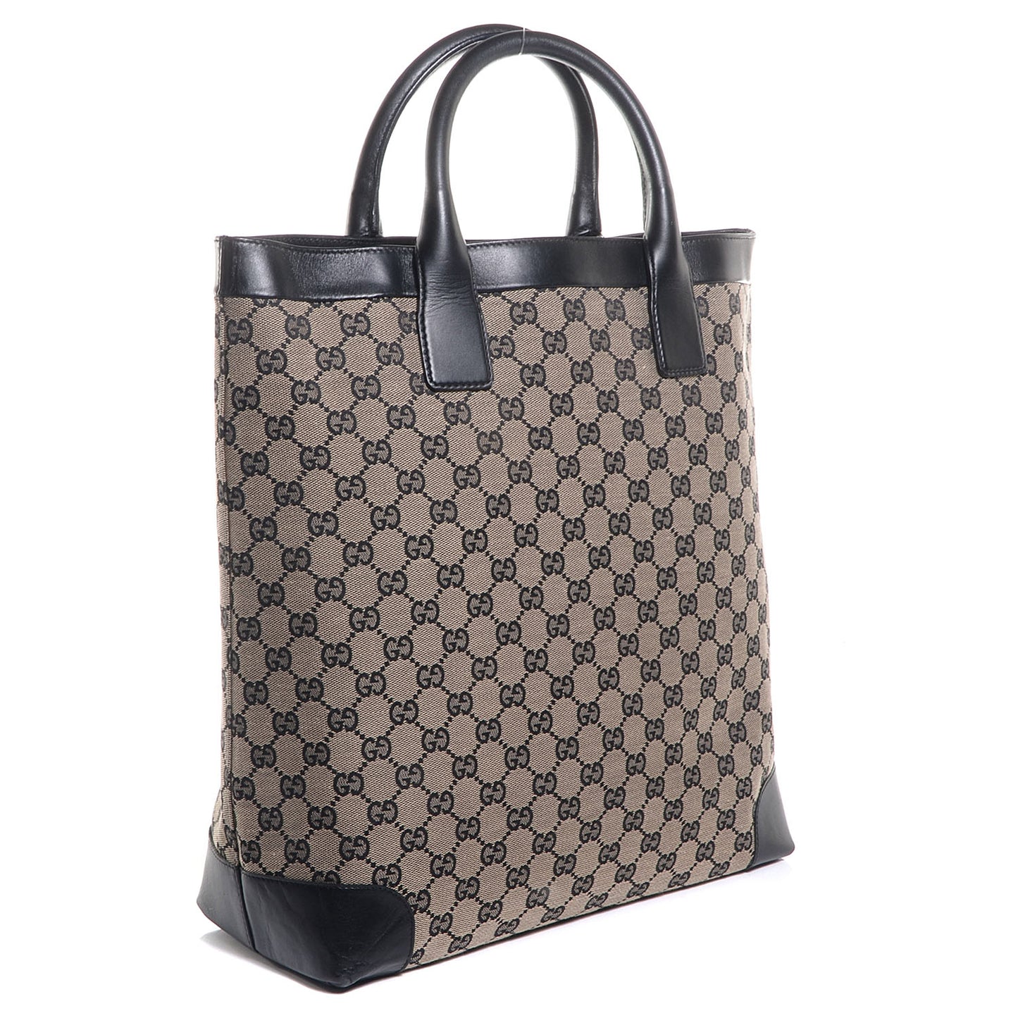 Monogram Canvas Tote Black