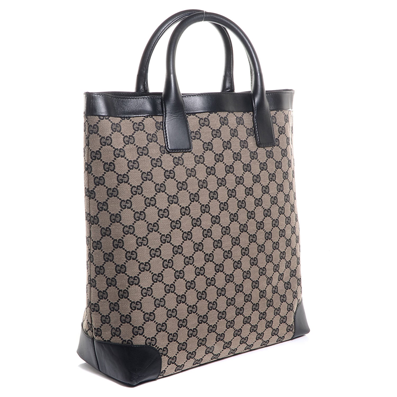 Gucci Monogram Canvas Tote Black 3 of 7